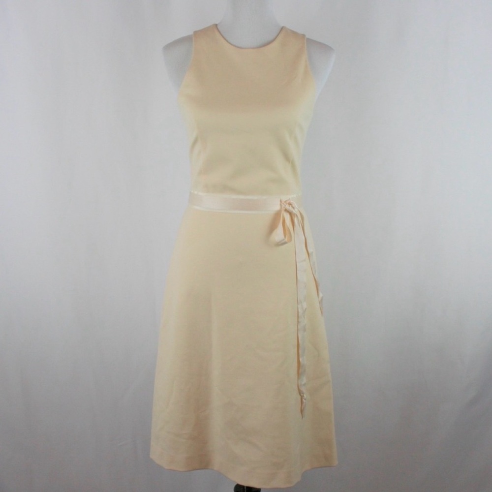 Theory Cream Sleeveless Dress, Wool Blend, Sz 4, MSRP $370